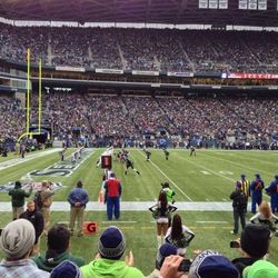 Denver Broncos at Seattle Seahawks Section 113, Row E, only 5 rows from the Field!