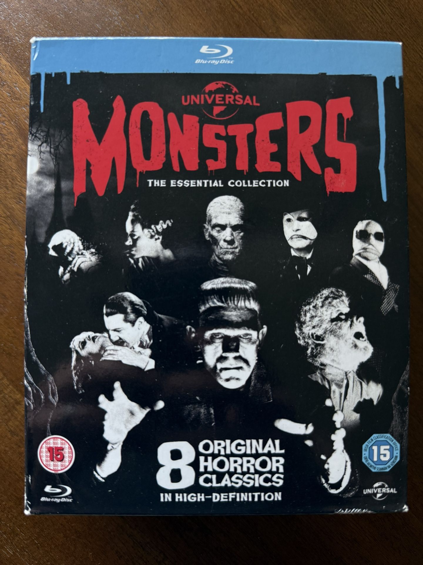 Universal Monsters - The Essential Collection Blu Ray (8 movies)