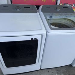 Washer And Dryer Samaung Set Electric Like New With Warrantt 