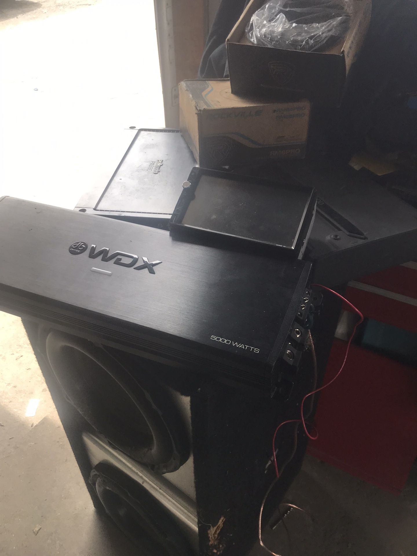 Radios-tweeters-speakers- Amplifiers- Bass Box - Sub Box