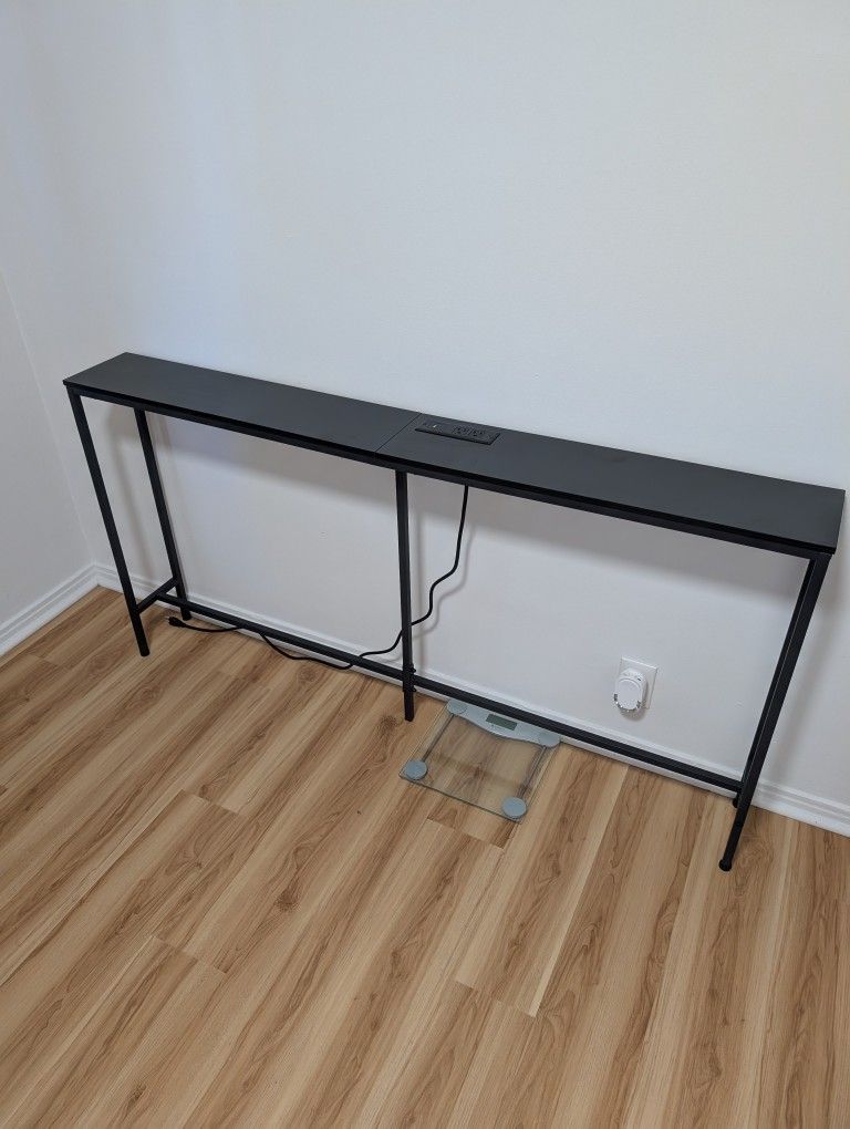 63" Console Table With Outlets