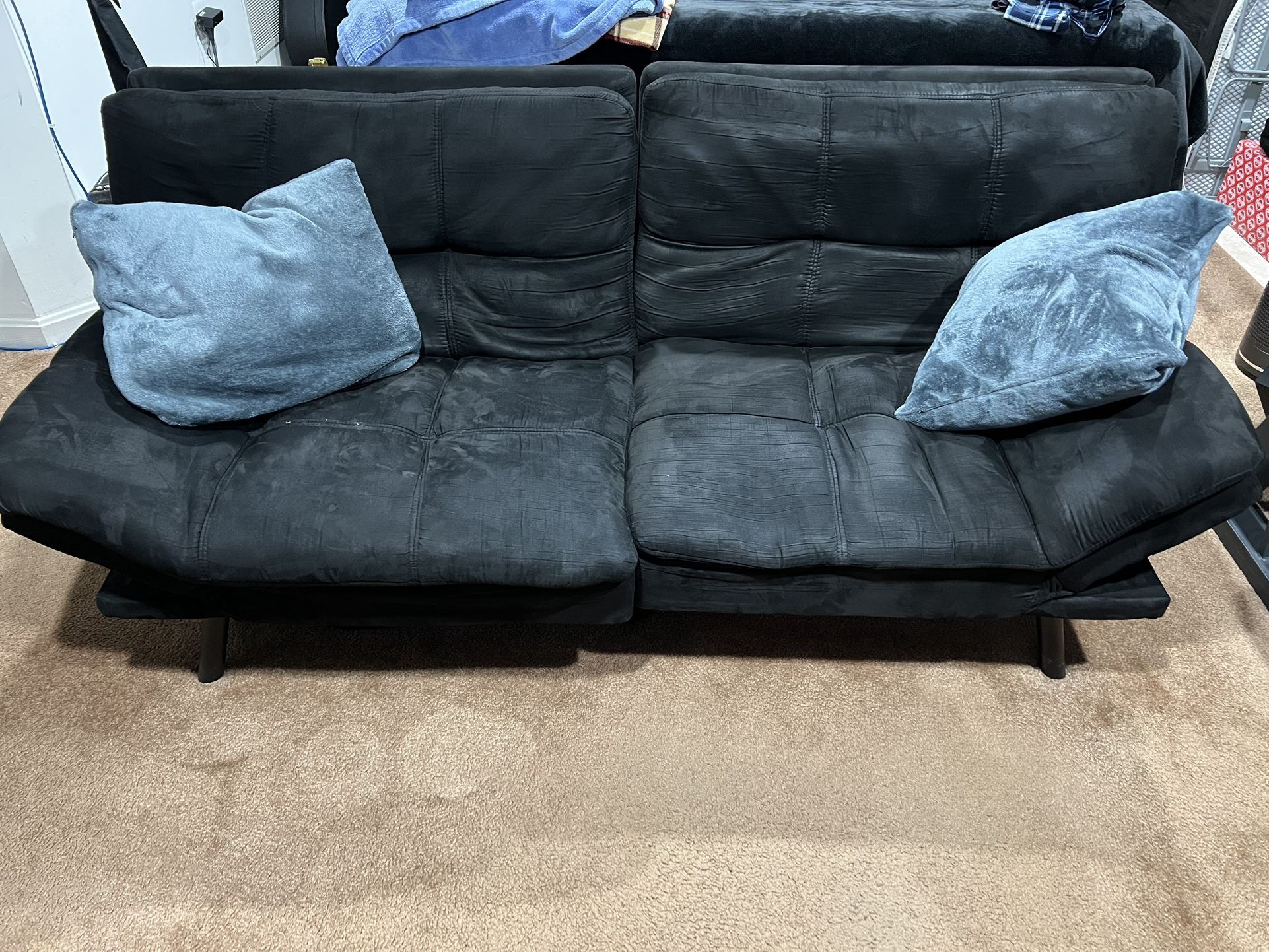 Mainstays Memory Foam Futon with 72" Black