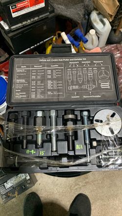 Deluxe, AC clutch hub, puller, and installer kit