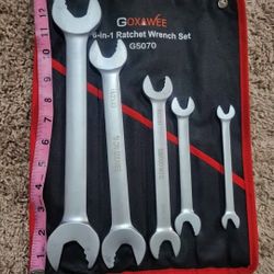 6 In 1 Ratchet Wrench Set