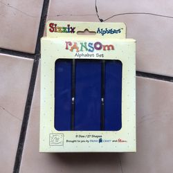 Sizzix rANSOm Alphabars Alphabet Set 2004