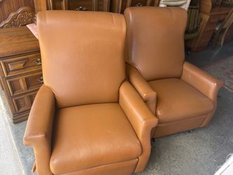 Faux leather matching chairs