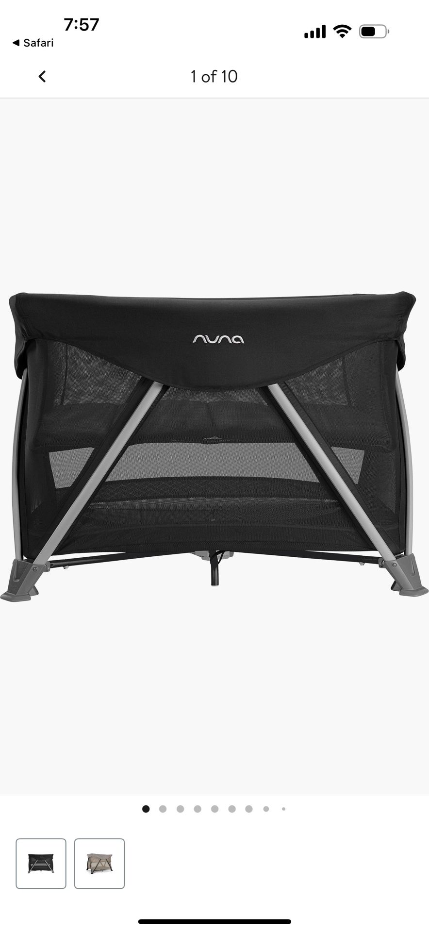 Nuna sena Aire Playard And Travel Crib