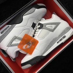 Air Jordan Men's 4 Retro White Cement