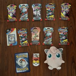 Pokémon Cards and Plushy