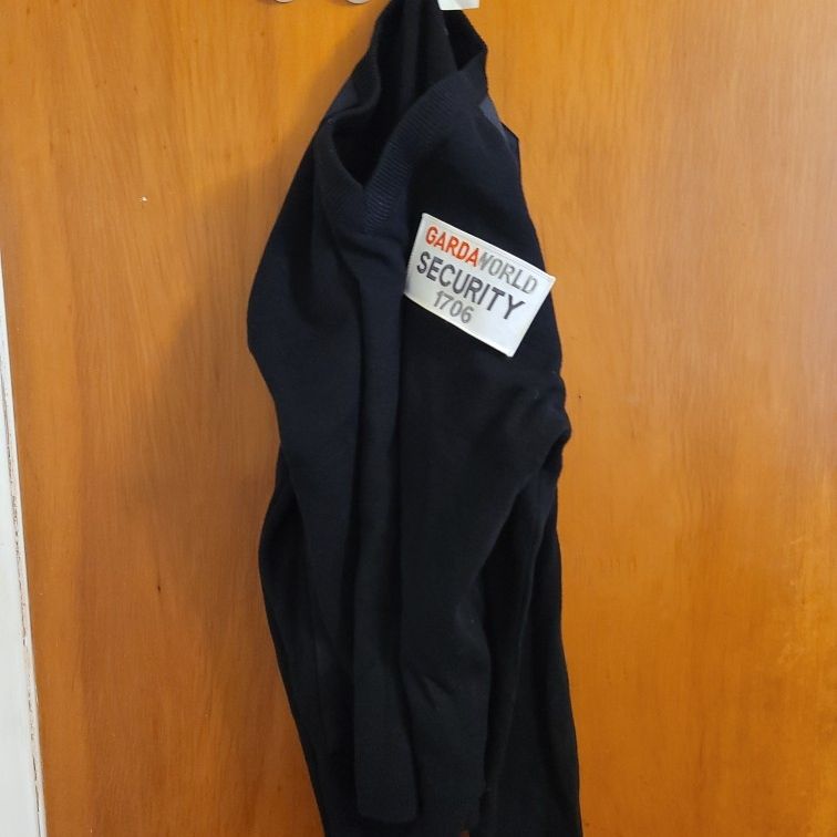 Large Sweater Vest Black Gardaworld Security Services Uniforms