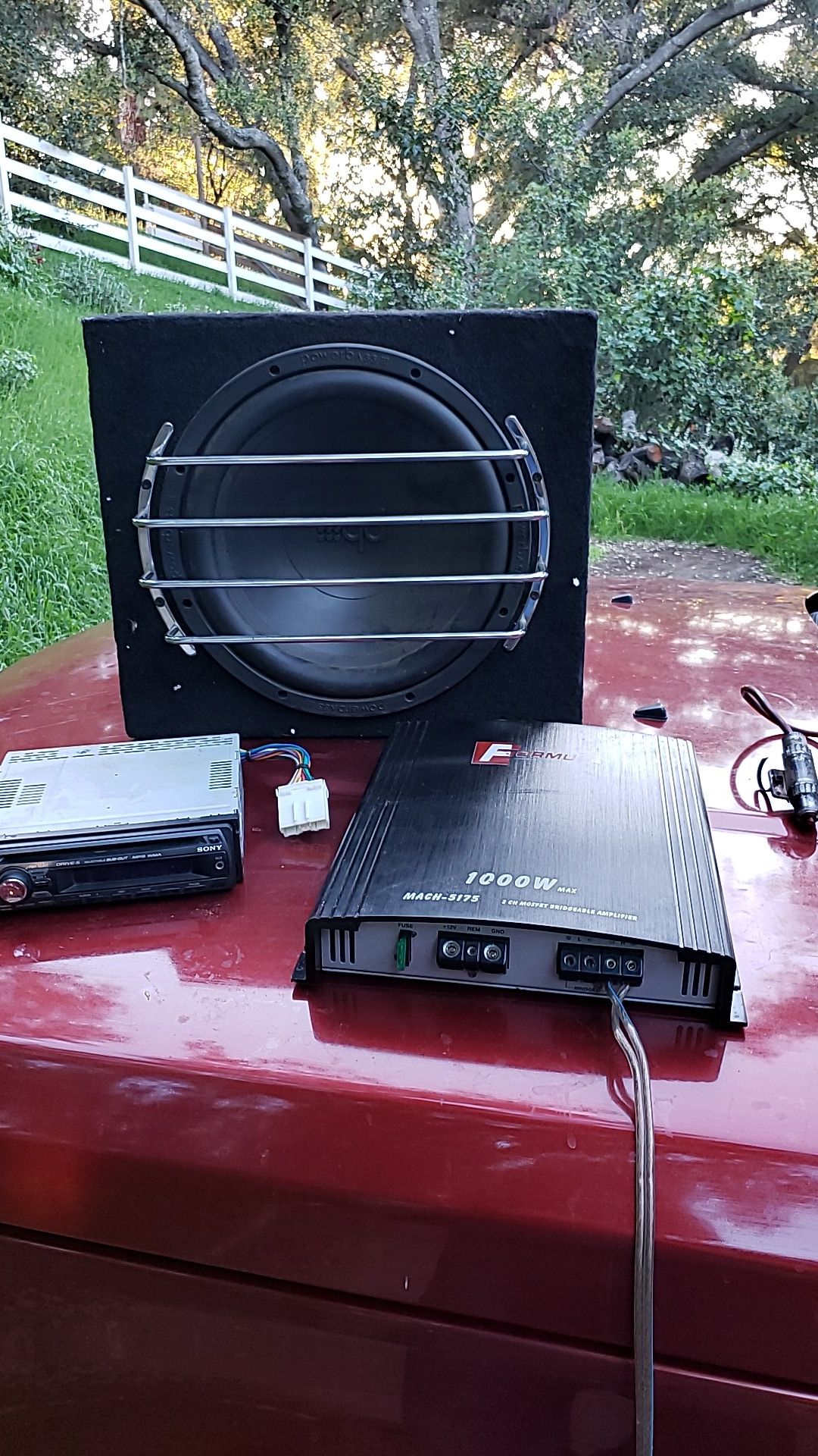 Sony Car sound system with Subwoofer and 1000w Amplifier