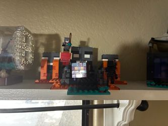 LEGO Minecraft The Nether Lava Ride 21255 – Built Display Set & Minifigures