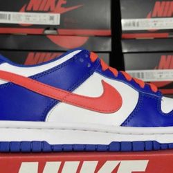 New Nike Low Bright Crimson Game Royal - Men 4 Women 5.5