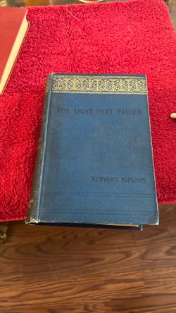 1898 Rudyard Kipling The Light that Failed Book