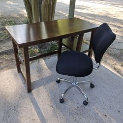 Desk and chair