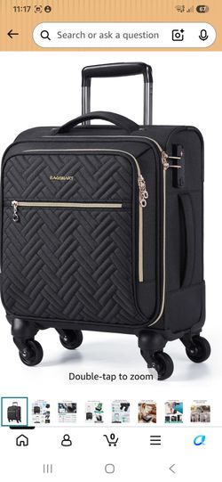 BAGSMART Underseat Carry On luggage Airline approved
