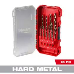 Cobalt Red Helix Drill Bit Set for Drill Drivers (15-Piece) @mil-958