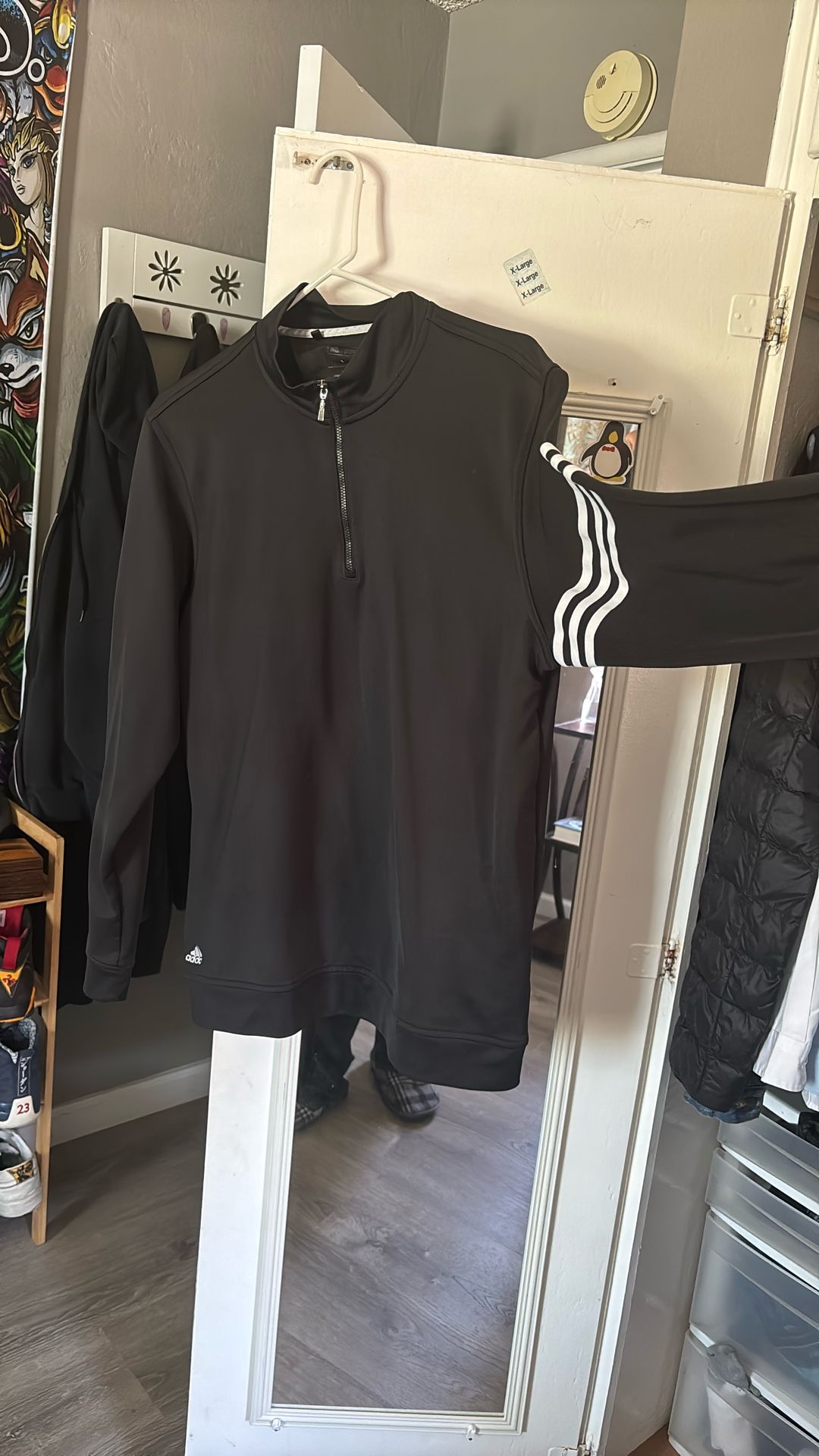 Adidas half zip jacket