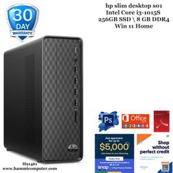 HP Slim Desktop S01, Intel Core i3-10105S, 8GB, 256GB SSD "H91461"