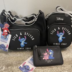 NWT Stitch Shoulder Bag, Mini Wallet And Stitch Phone Crossbody Bag