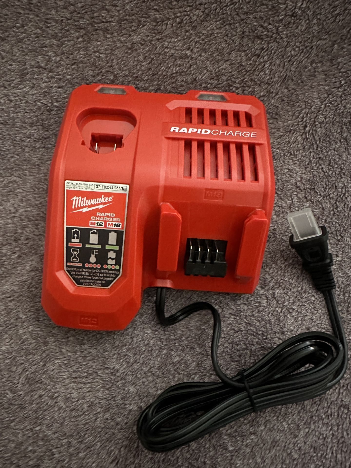 Milwaukee M12 /M18 Rapid Battery Charger (new)