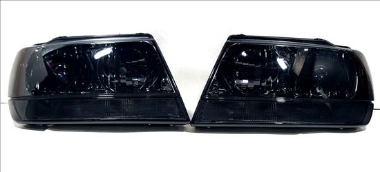 HEADLIGHTS FOR 1(contact info removed) JEEP GRAND CHEROKEE WJ LAREDO LIMITED SMOKED