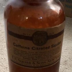 Antique Pharmaceutical Bottle Of Medication For ADHD