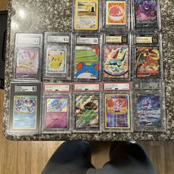pokemon card collection. 