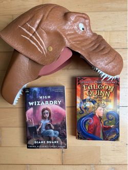 Kids teenagers books dragon headwear mask High Wizardry, Falcon Quinn