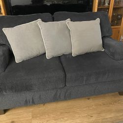 Love Seat Couch With 3 Pillows 