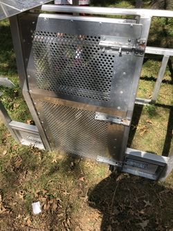 Aluminum prisoner transport van insert