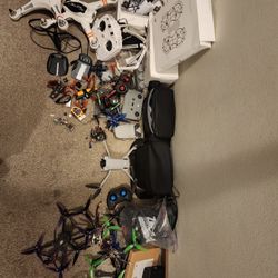 Alot of rc drones, helicopter, and fpv drones