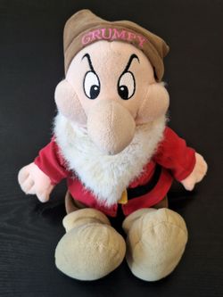 DISNEY STORE GRUMPY PLUSH - SNOW WHITE & THE SEVEN DWARFS - 16"