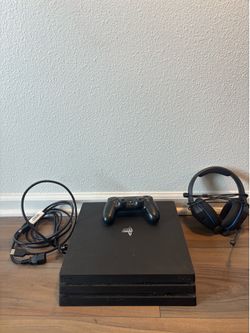 PS4 Pro Bundle - Console + Controller + Headset + 3 Games