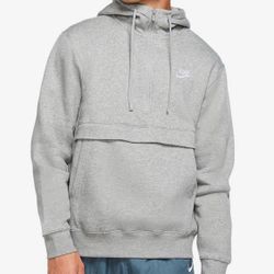 Nike Sweater Adult XXLGray Hoodie Fleece Spell Out Casual Sweatshirt Mens