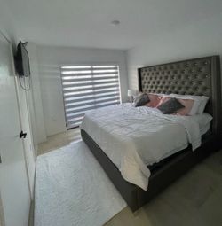 King Size Bed With Base/Mattress Brand New