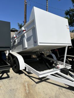 Dump Trailer White