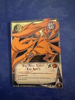 Naruto Card: The Nine Tailed Fox Spirit 1st Edition.