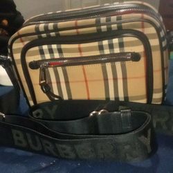 Burberry Check Cross Body Bag