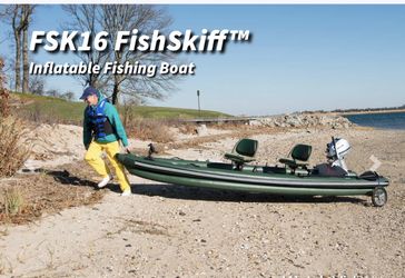 About the FSK16 FishSkiff™ Inflatable Fishing Boat Sea Eagle's best-selling inflatable fishing boat - the FishSkiff16­™ is now better than ever! First