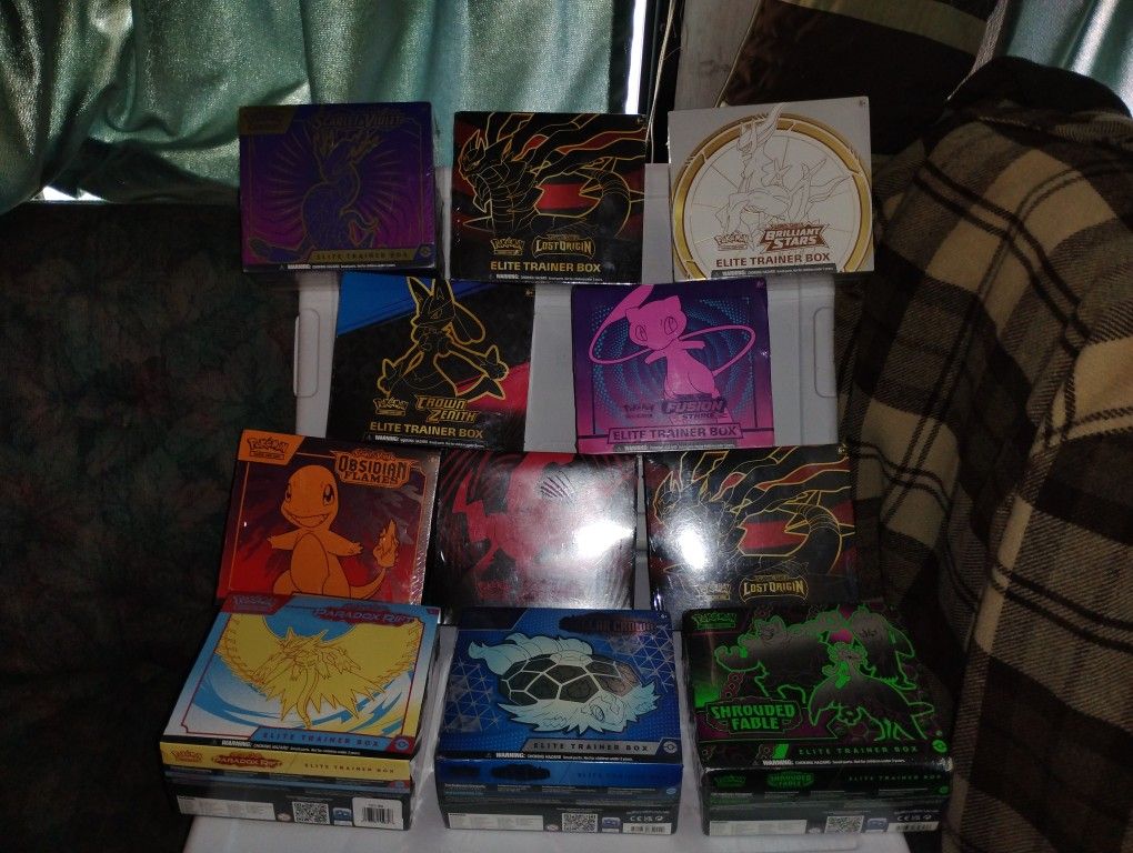 11 Brand New Unopened Boxes Of Pokemon Cards