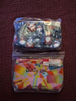 Thirty One Clear Clip Pouches