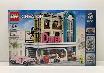 LEGO Creator Expert 10260 Downtown Diner 2480pc Modular Building Sealed (New)