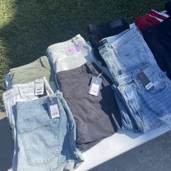 Womens Jeans & Jean Shorts Lot 