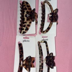 Cheetah Jumbo Claw Clips $2 Each 