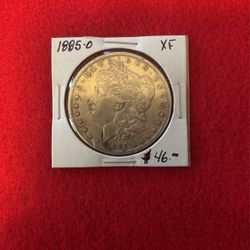 1885-O XF Morgan Silver Dollar