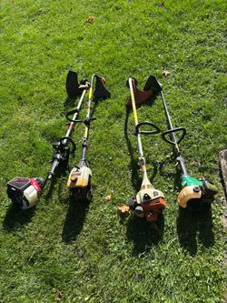 Gas Weed whacker weed eater trimmer yard tool lot 4x
