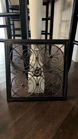 Decorative Wrought Iron Wall Art Panel