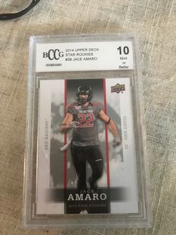 2014 Upper Deck Star Rookies Football #38 Jace Amaro BCCG 10 hard to find