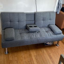 Foldable Couch  Turns Into Bed 